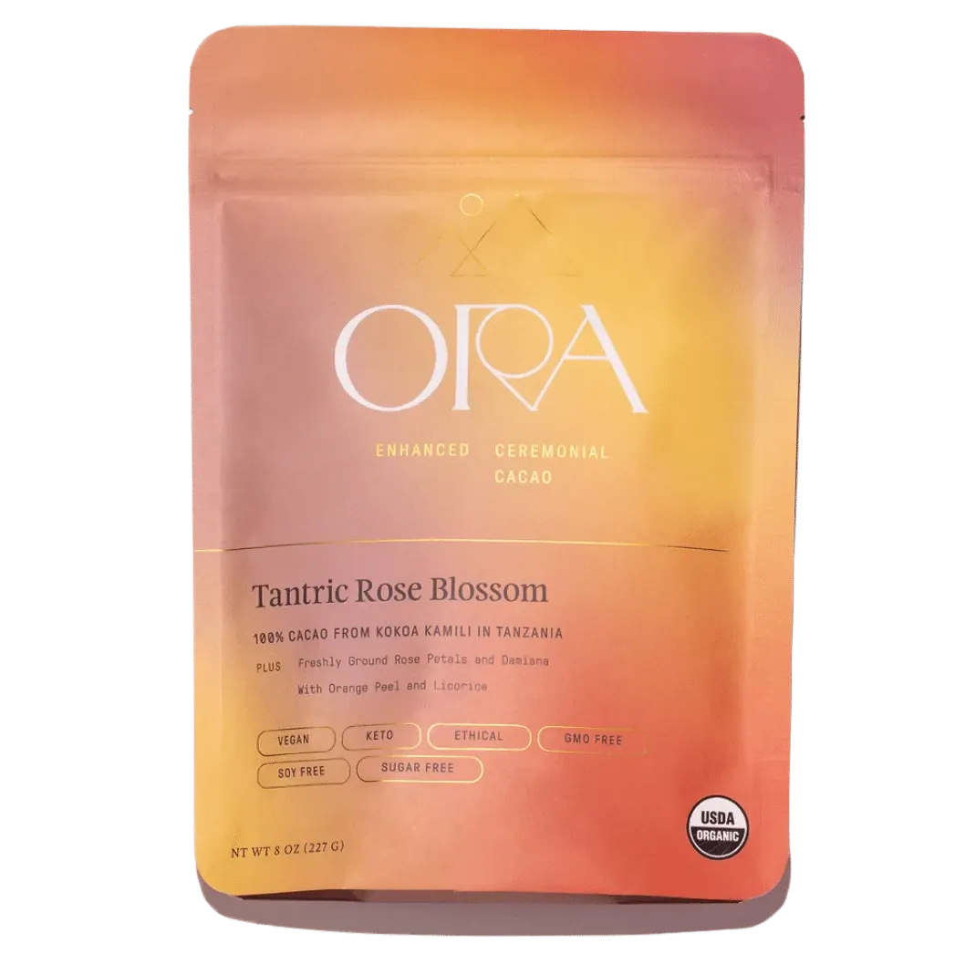Tantric Rose Blossom - Enhanced 100% Pure Organic Ceremonial Cacao