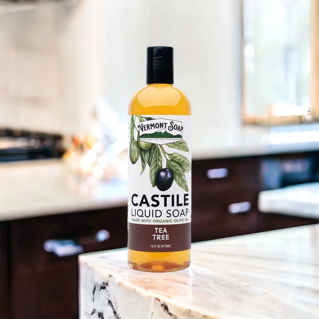 Tea Tree Castile Liquid Soap - Vermont Soap