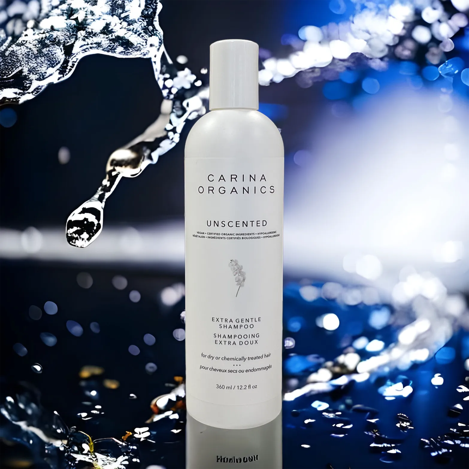 Unscented Extra Gentle Shampoo 360ml - Carina Organics