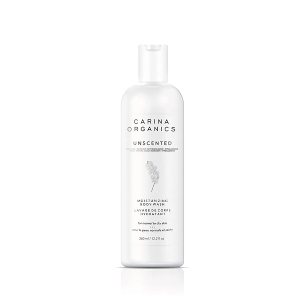 Unscented Moisturising Body Wash 360ml - Carina Organics