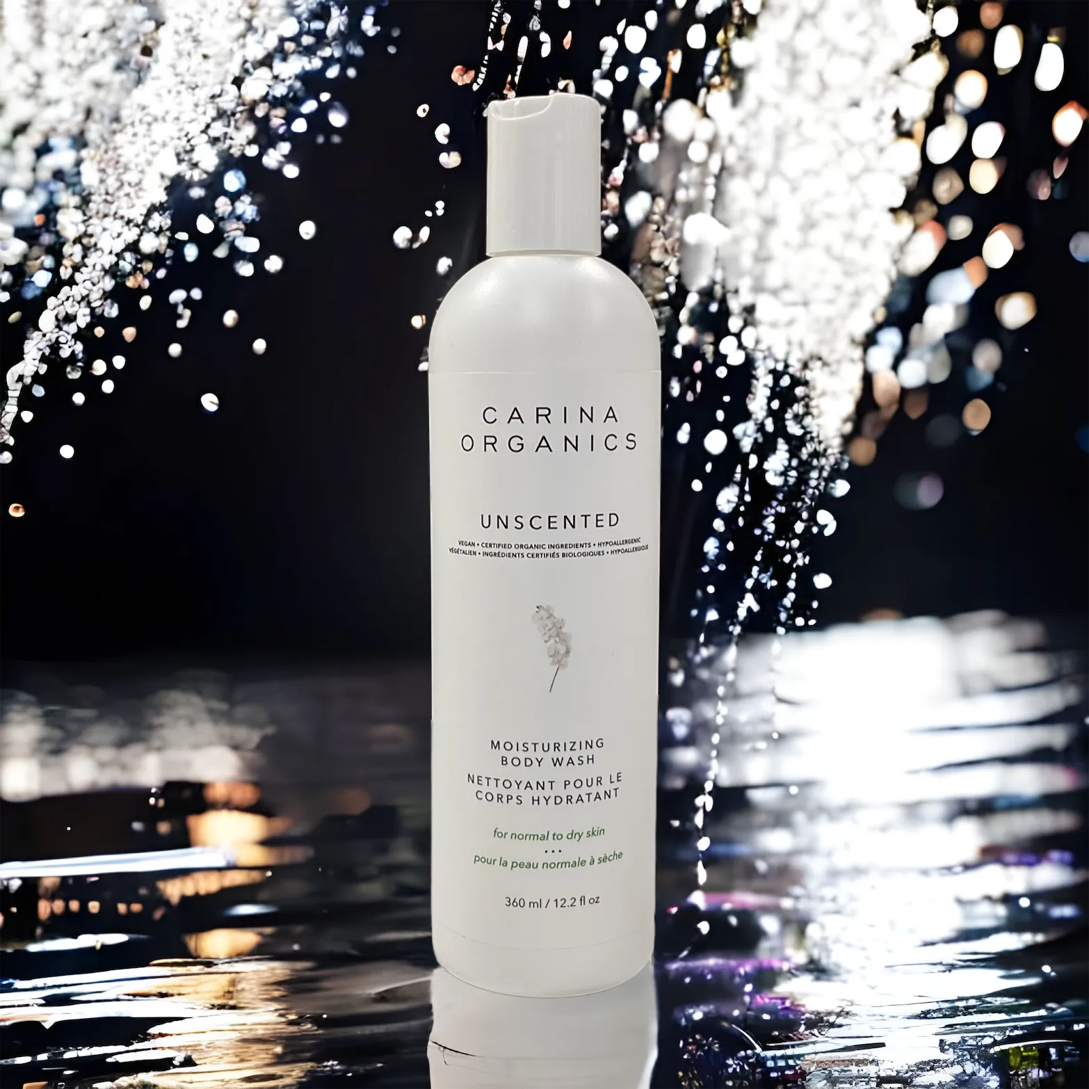 Unscented Moisturising Body Wash 360ml - Carina Organics