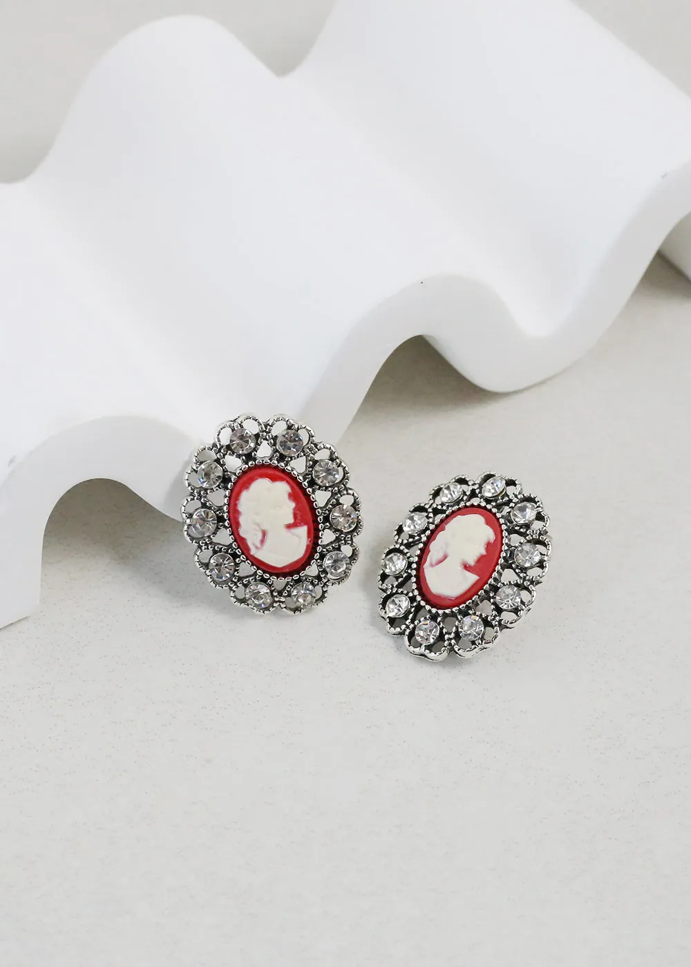 Vintage-Inspired Cameo Earrings