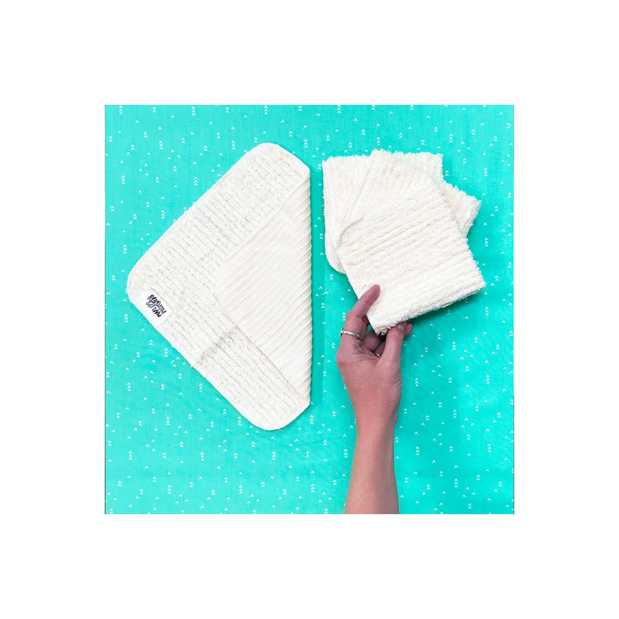 WASH CLOTHS X 4 - COTTON CHENILLE