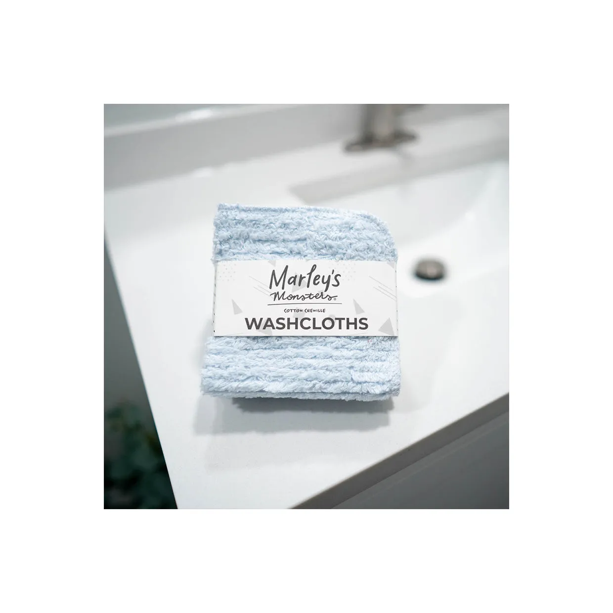WASH CLOTHS X 4 - COTTON CHENILLE