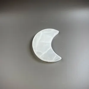 White Selenite Moon
